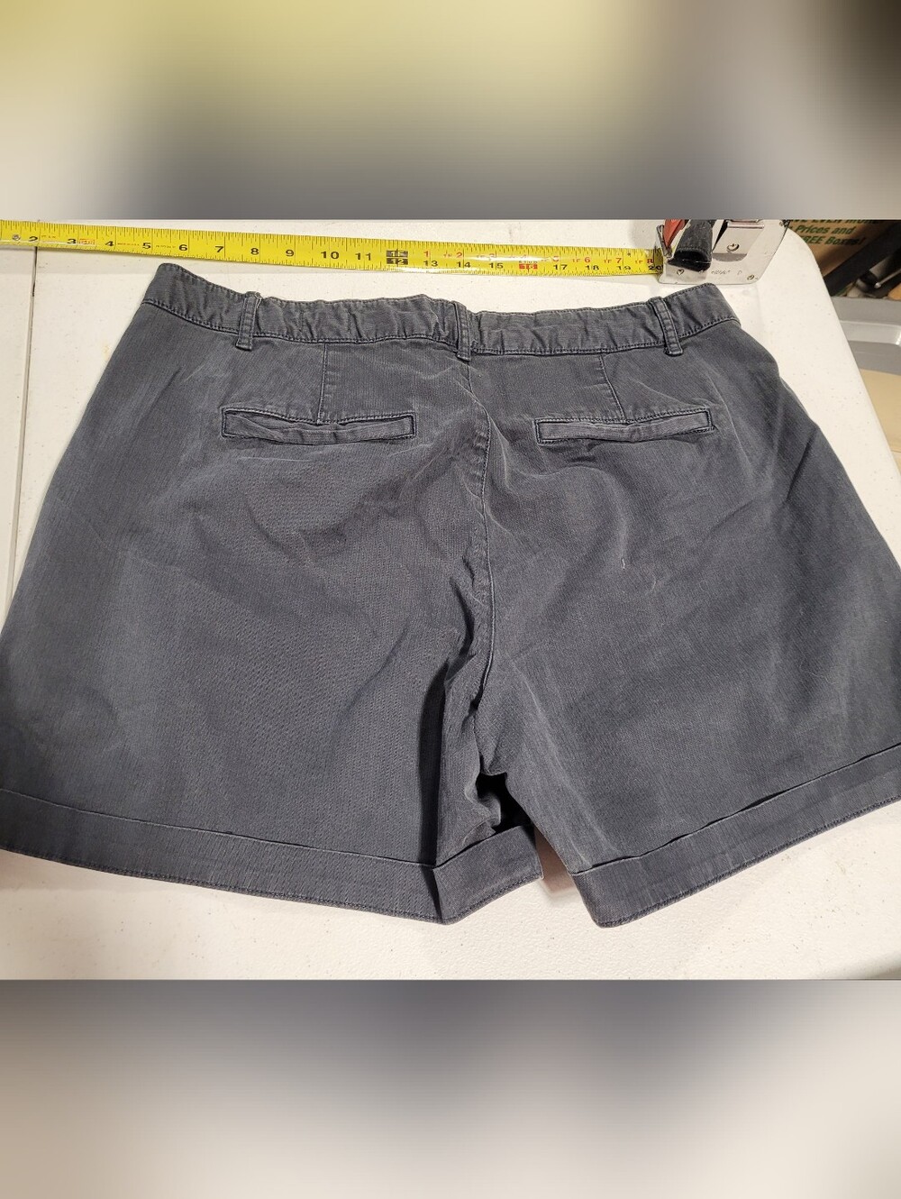GAP Women's Charcoal Gray Utility Shorts - Picture 3 of 3